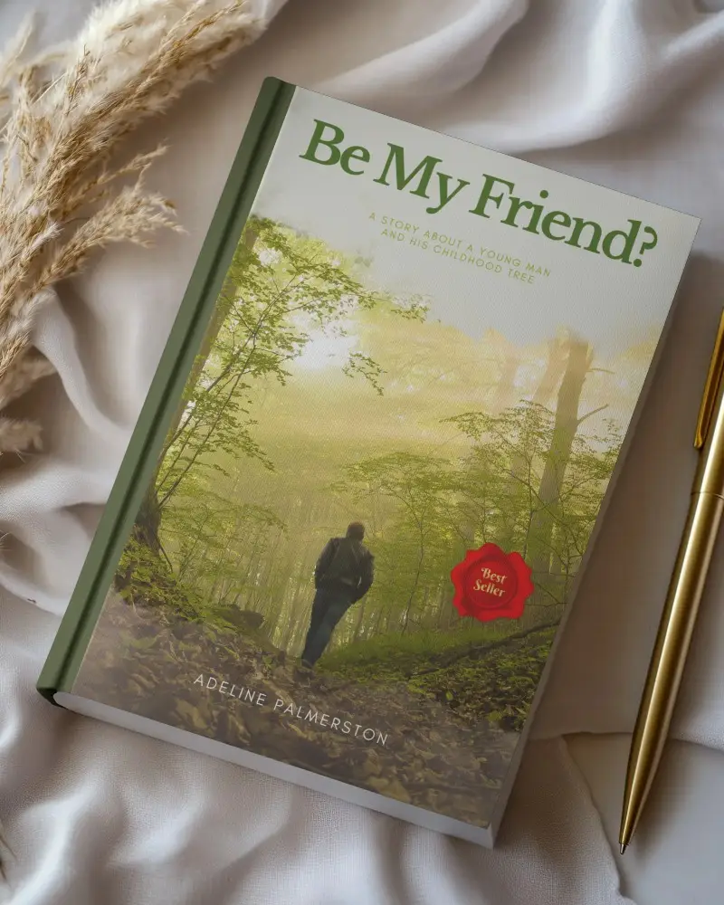 Flat Lay Book Mockup On White Fabric Golden Pen And Dried Grass Soft Lighting Organic Styled Scene