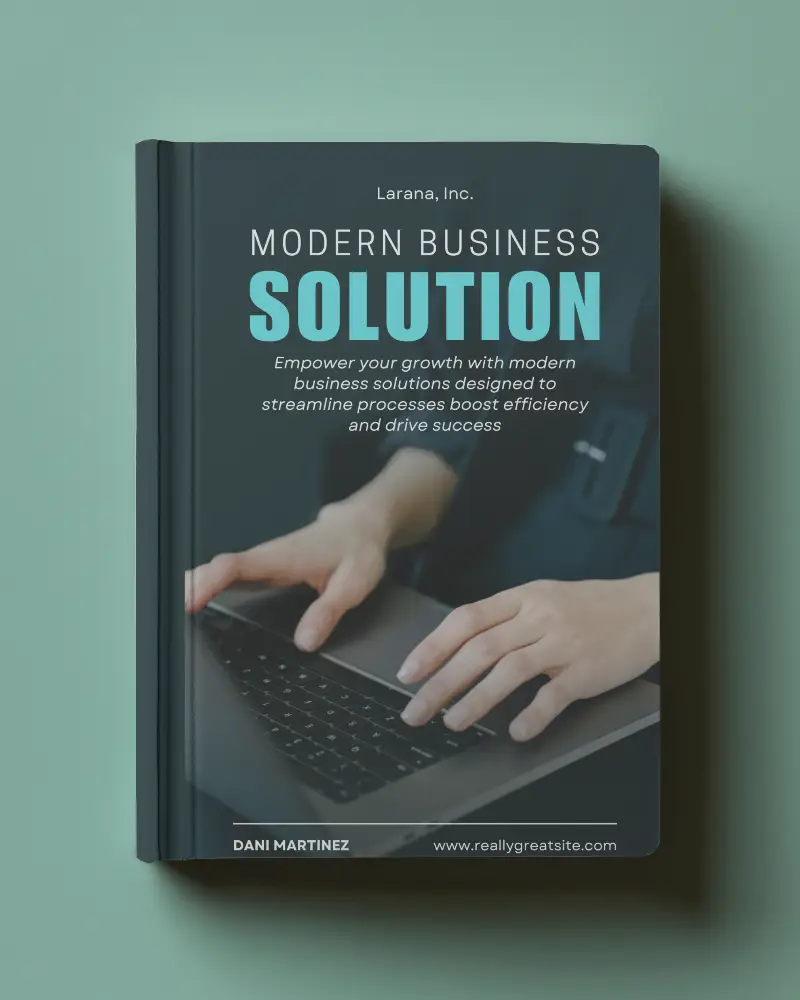 Upright Hardcover Book Mockup On Mint Green Background Soft Shadow Clean Front Cover Display