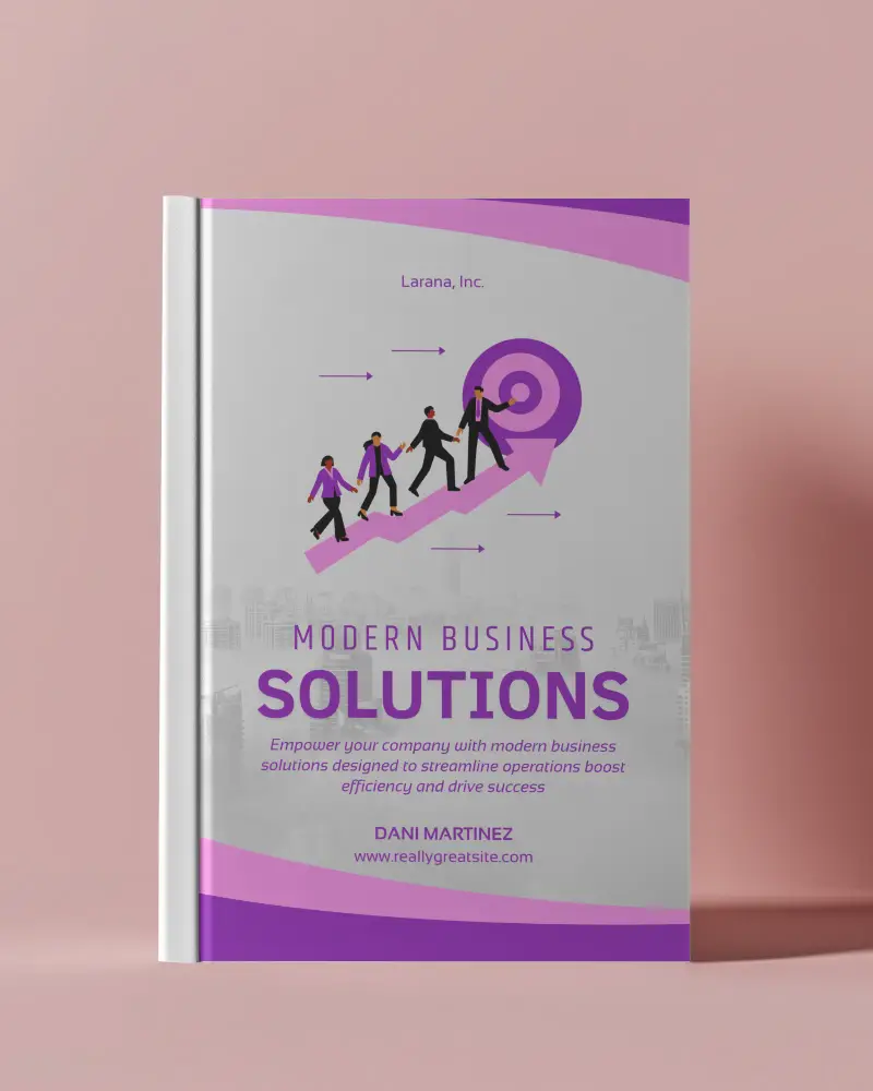 Vertical Hardcover Book Mockup On Soft Pink Background Clean And Minimal