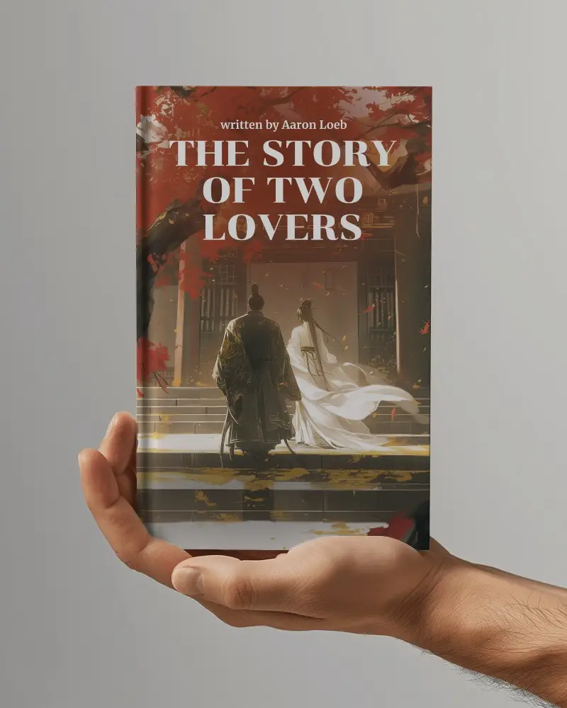 Closeup Shot Of Book Mockup Standing On Hand