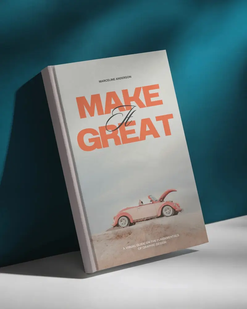 Upright Hardcover Book Mockup Against Deep Teal Wall With Moody Lighting And Soft Shadow