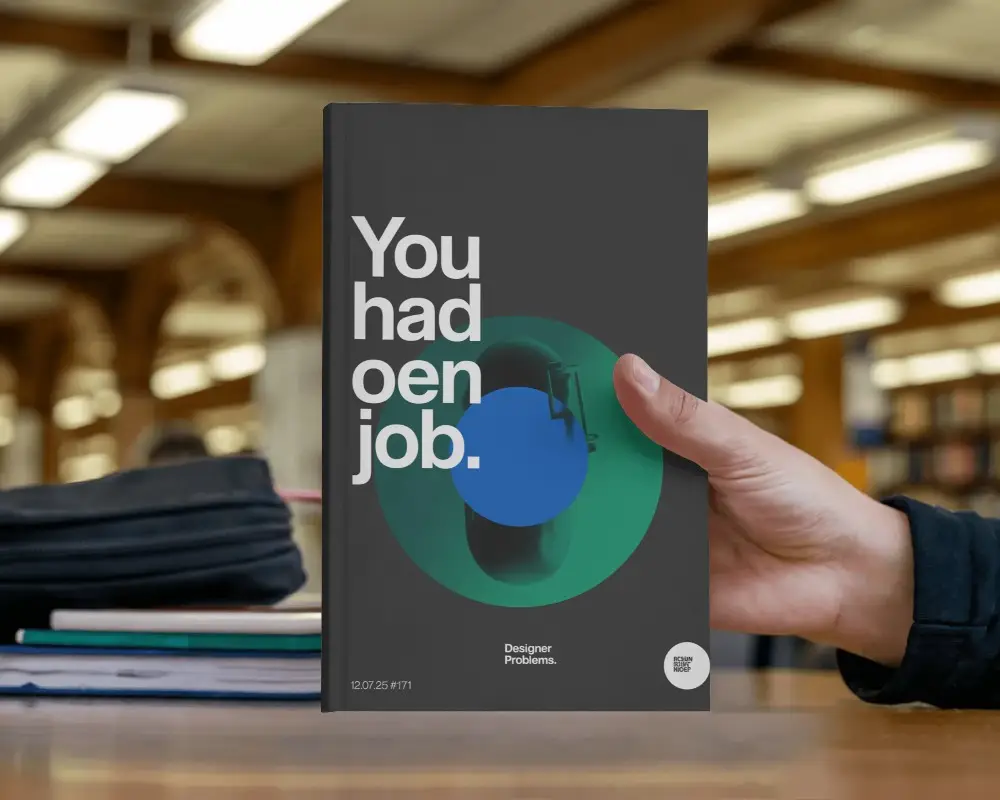 Hand Holding Book Mockup In Library With Books And Lights In Soft Depth Background