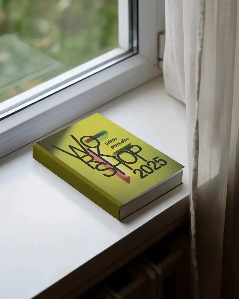 Blank Hardcover Book Mockup On Window Sill For Publishing Design Presentation