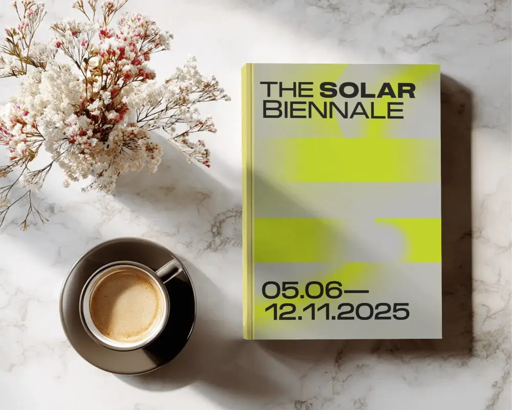 Minimalist Hardcover Book Mockup With Coffee Cup And Floral Arrangement On Marble Background