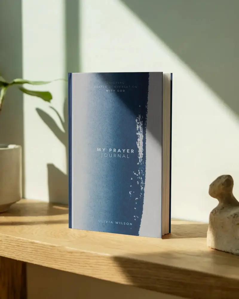 Hardcover Book Mockup On Wooden Shelf With Natural Light And Minimalist Background