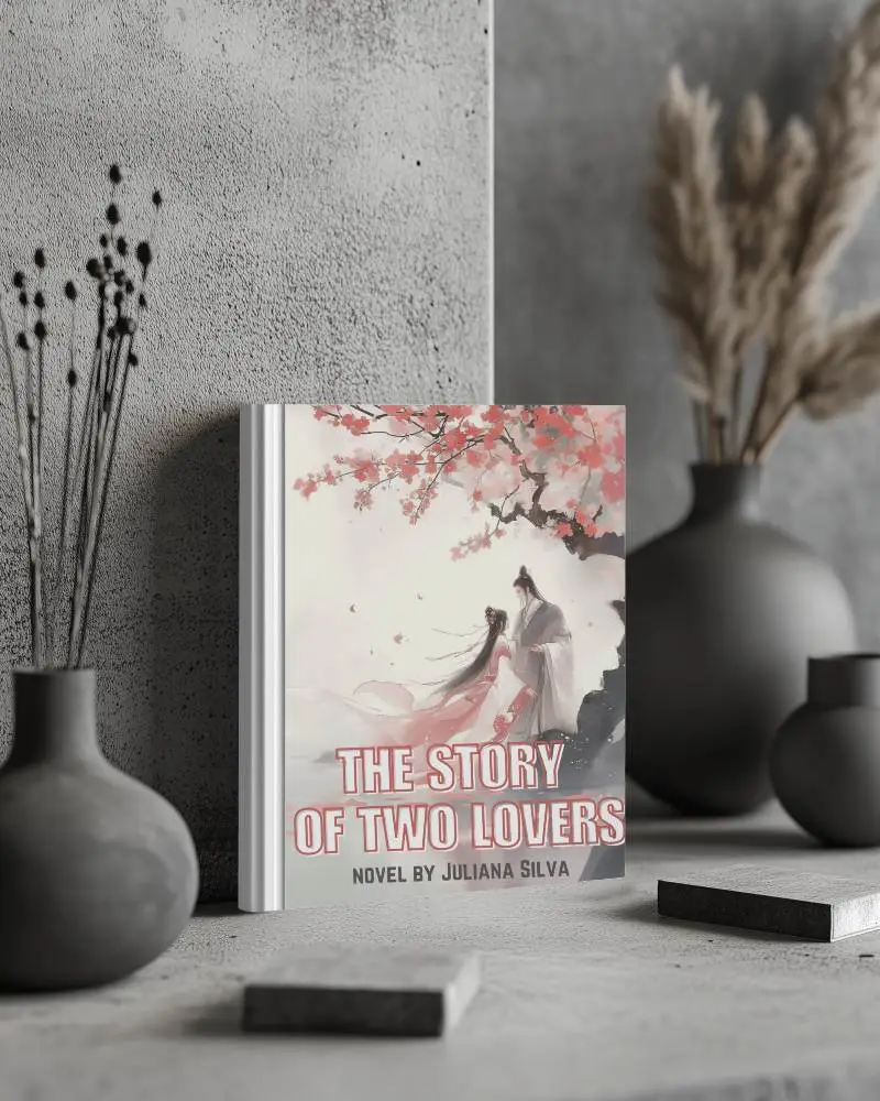 Modern Book Mockup On Concrete Surface With Dried Plants And Soft Light Minimalistic Setup