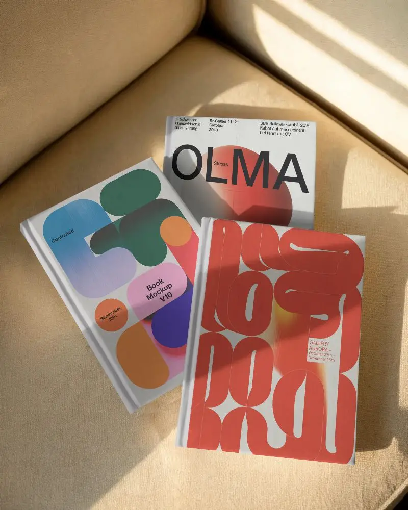 Hardcover Book Mockup Stylish Elegant Design For Authors Publishers And Creatives