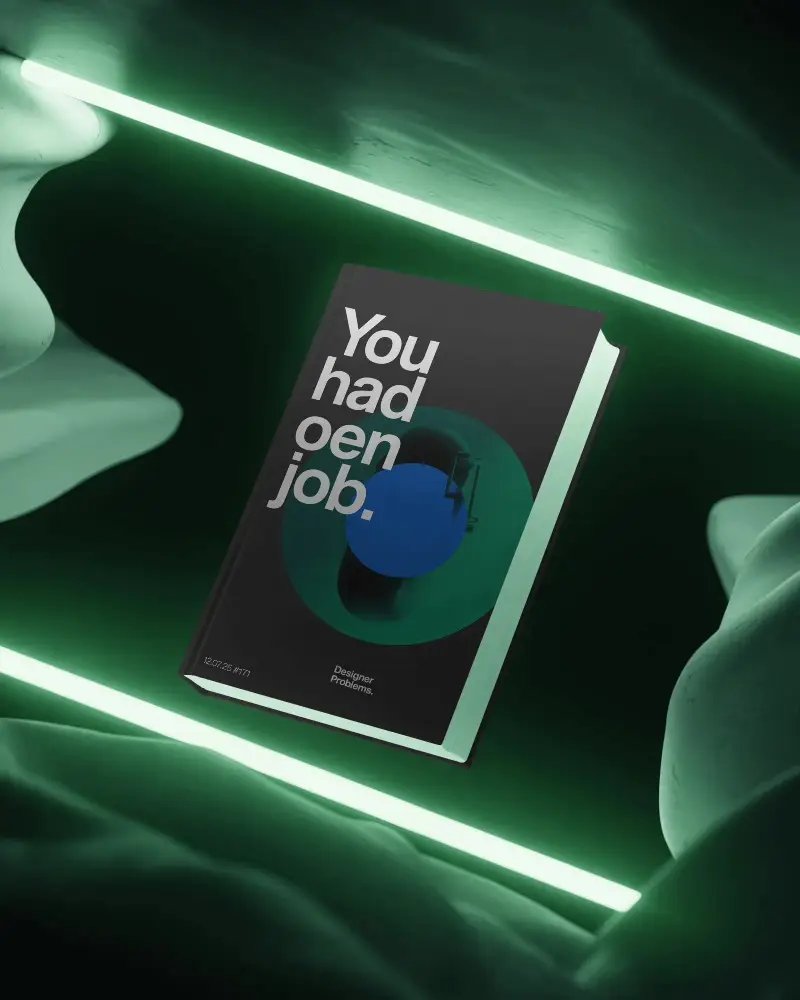 Realistic Floating Book Mockup With Minimalistic Design And Glowing Background Effects