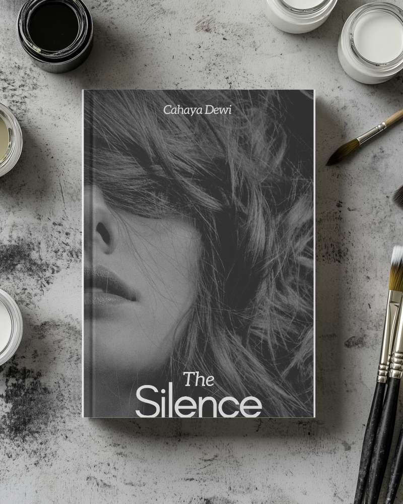 Creative Painter’s Desk Book Mockup Artistic Supplies Minimalist Theme