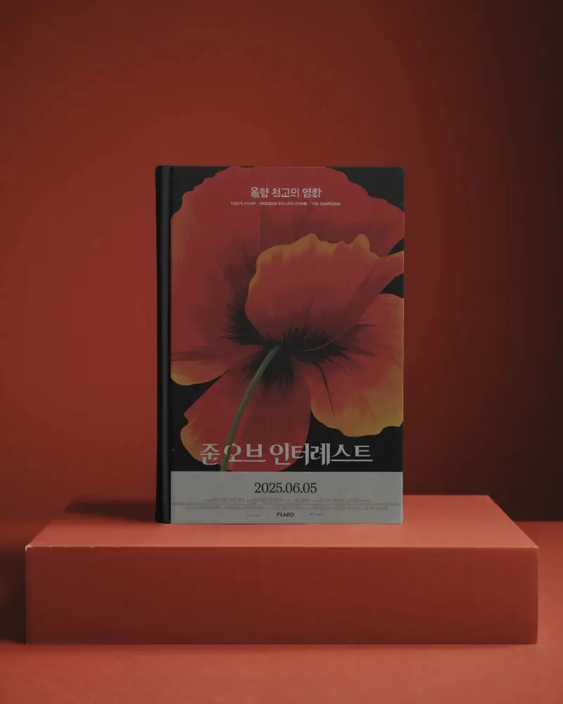 Hardcover Book Mockup Standing On Red Podium Minimal Studio Background