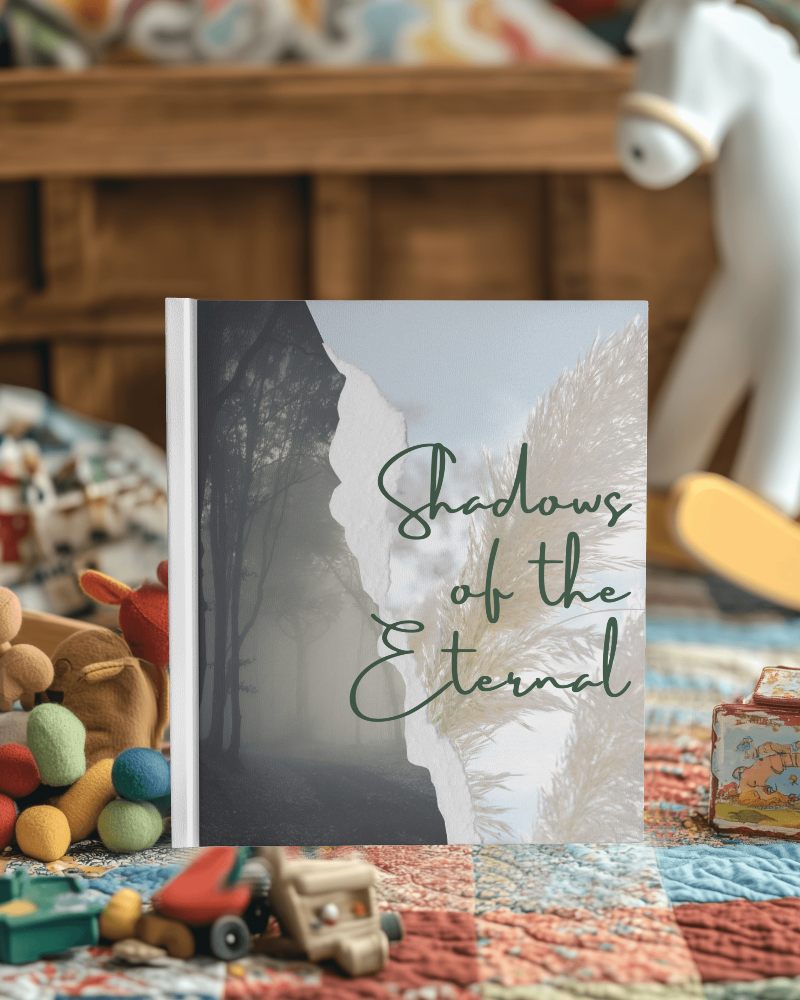 Nostalgic Toyroom Book Mockup Playful Vibe Soft Light Childhood Memories