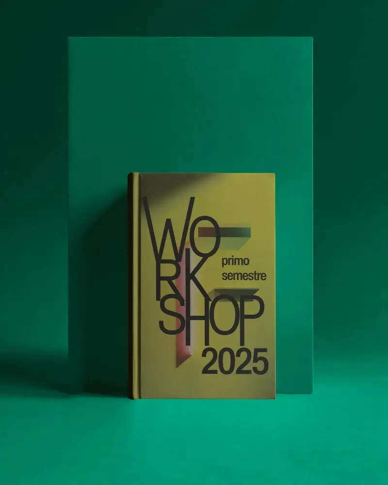 Hardcover Book Mockup Standing Against Green Panel Minimal Studio Background Product Display