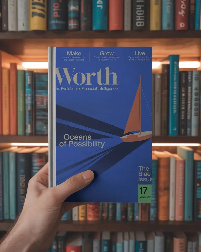 Book Mockup With Empty Black Cover In Hand With Bookshelf Background