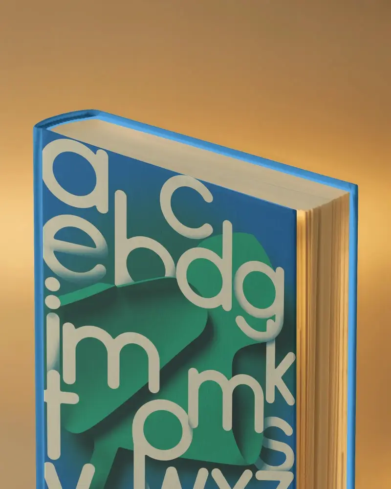 Hardcover Book Mockup Isolated On Solid Background For Design Presentation Use