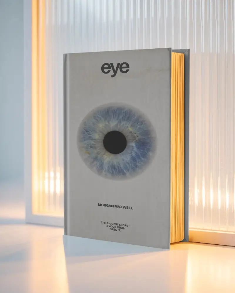 Hardcover Book Mockup With Blank Cover Standing On Table Isolated Modern Background