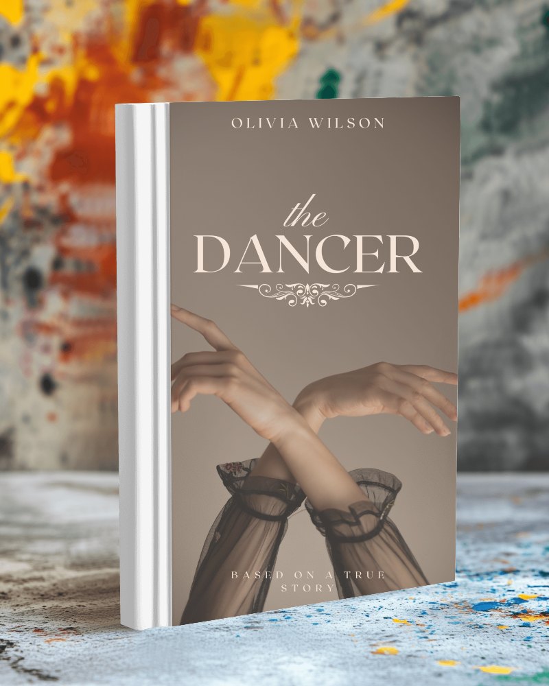 Abstract Paint Splatter Book Mockup Creative And Energetic Artistic Vibe