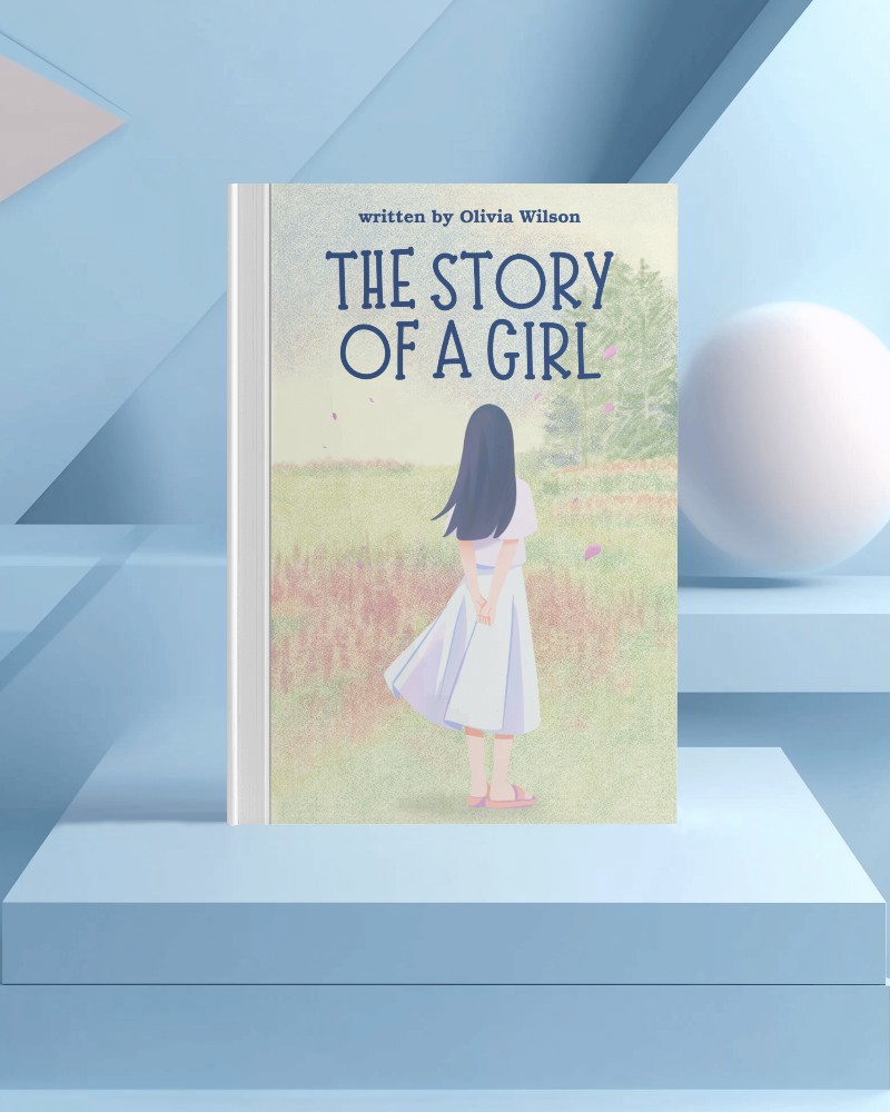 Pastel Blue Shelf Book Mockup Clean And Crisp Modern Aesthetic Light Background