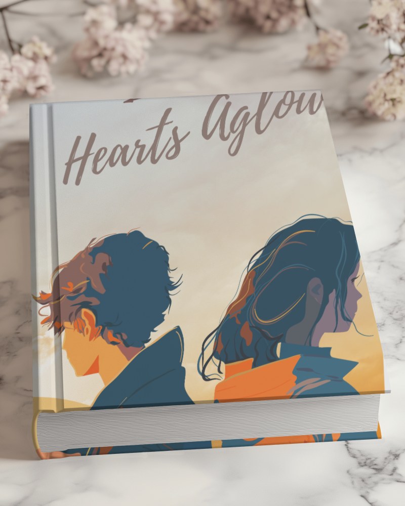 Elegant Marble Book Mockup With Soft Blossoms And Bright Lighting