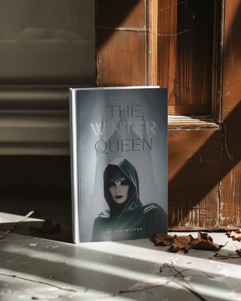 Standing Book Mockup Lying In Front Of Door