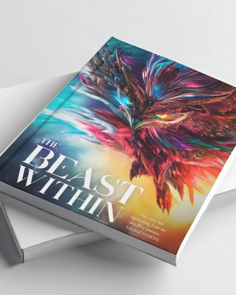 Two Square Book Lying On Each Other Mockup