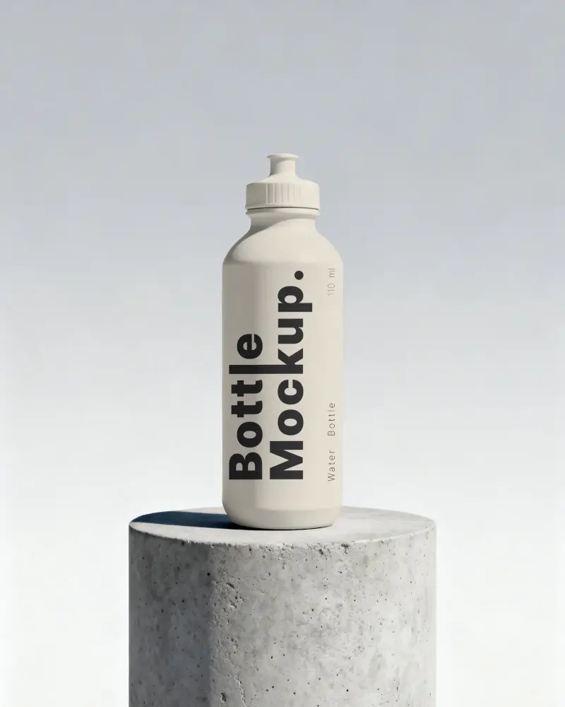 Blank Customizable Squeeze Bottle Mockup For Branding Presentation Use