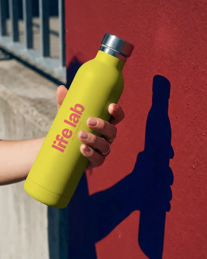 Reusable Metal Water Bottle Mockup For Outdoor Activities Eco Friendly Drinkware Ideal For Hiking