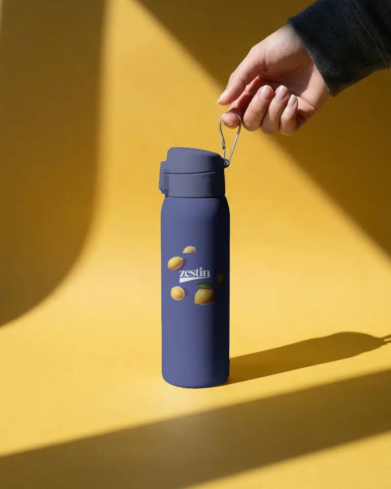 Sleek Insulated Water Bottle Mockup Perfect For Active Lifestyle And Everyday Hydration