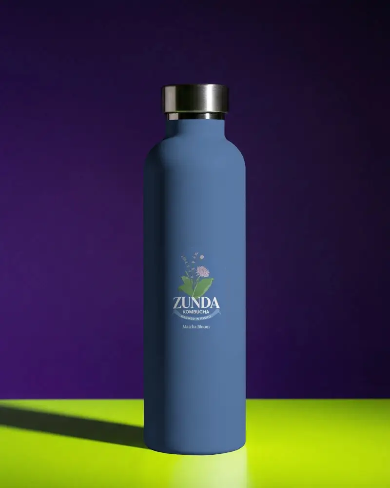 Reusable Metal Bottle Mockup For Branding Packaging And Promotional Product Design