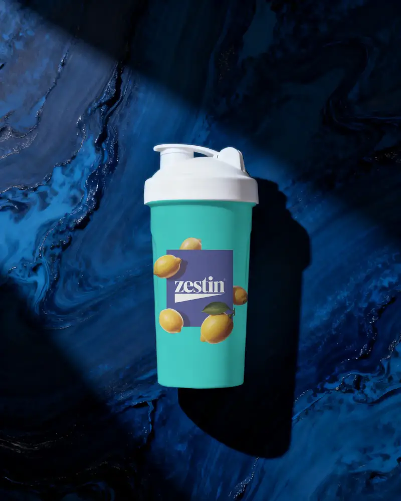 Premium Protein Shaker Bottle Blank Mockup Perfect For Branding And Custom Designs