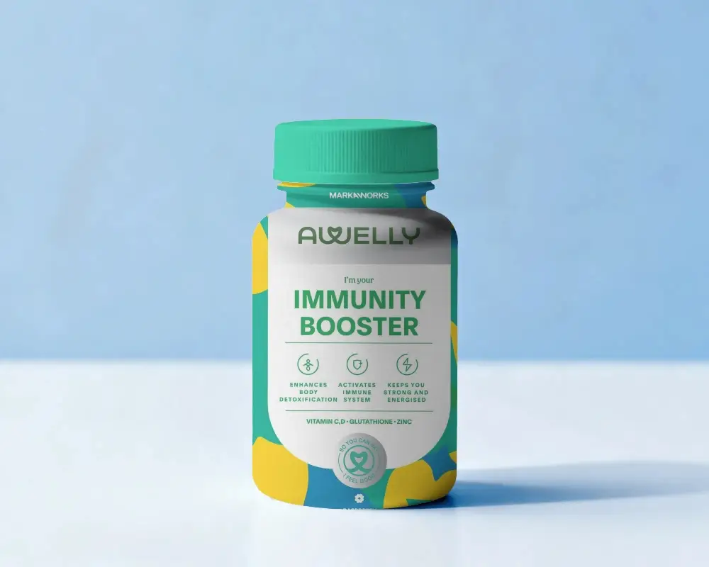 Durable Pill Bottle Mockup With Ribbed Cap For Pharmaceutical Packaging Design