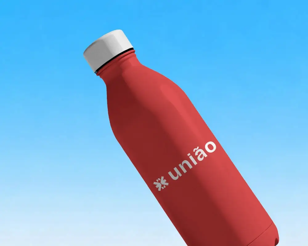 Reusable Water Bottle Mockup For Eco Friendly Product Branding And Custom Design Display