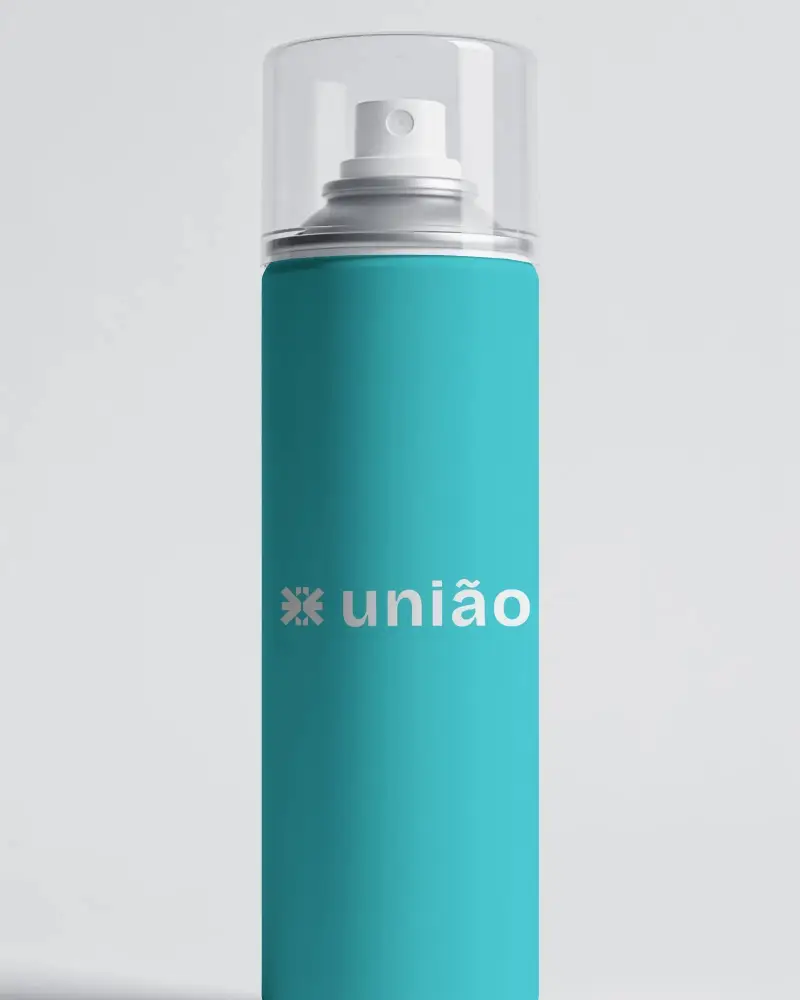 Sleek Spray Bottle Mockup With Clear Cap For Product Packaging Design And Brand Presentation