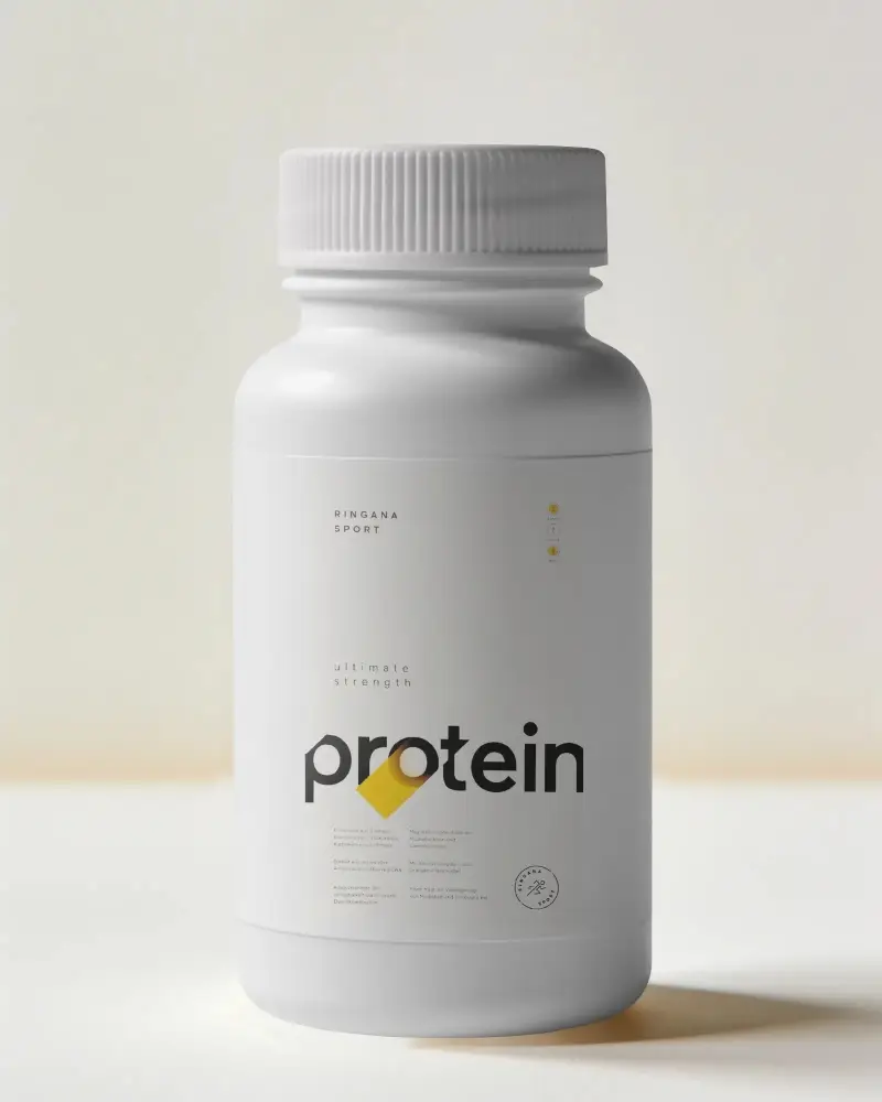 Generic Plastic Pill Bottle Mockup For Pharmaceutical Packaging And Label Design