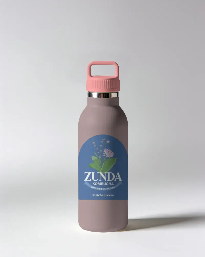 Durable Metal Water Bottle Mockup With Screw Top Cap For Daily Hydration Goals