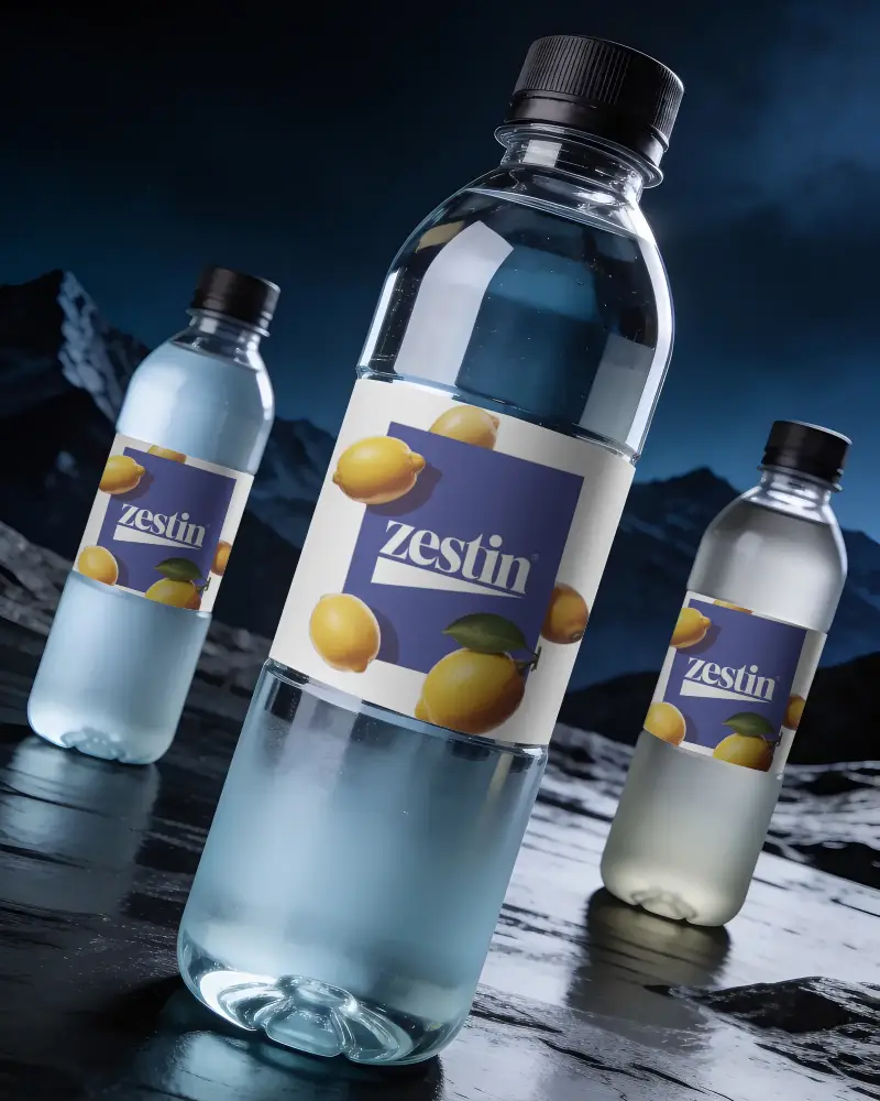 Premium Water Bottle Mockup For Branding And Packaging Design Presentations