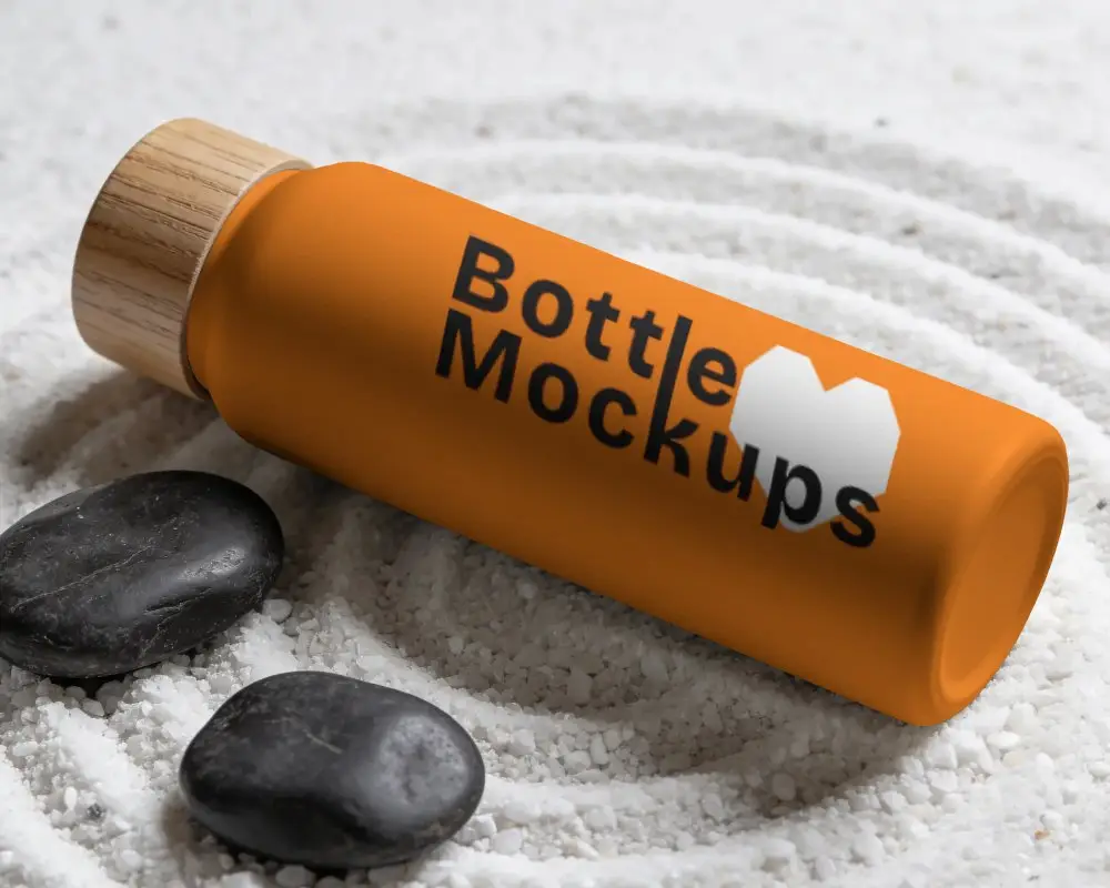 Sleek Minimalist Matte Finish Bottle Mockup For Modern Lifestyle Products And Packaging