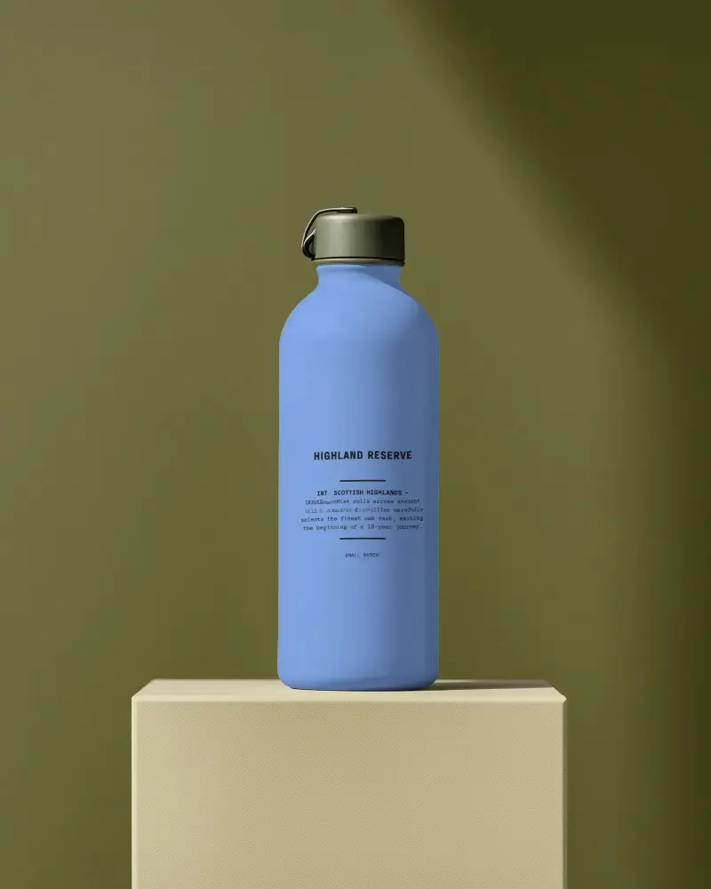 Eco Friendly Plastic Bottle Mockup With Travel Ready Design And Stylish Branding Presentation