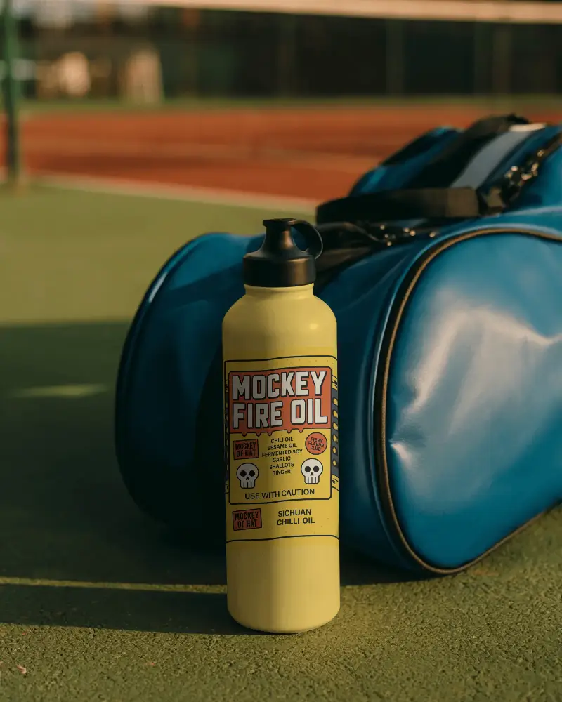 Durable Sports Water Bottle Mockup Leakproof Lid Ideal For Active Outdoor Adventures And Gym Use