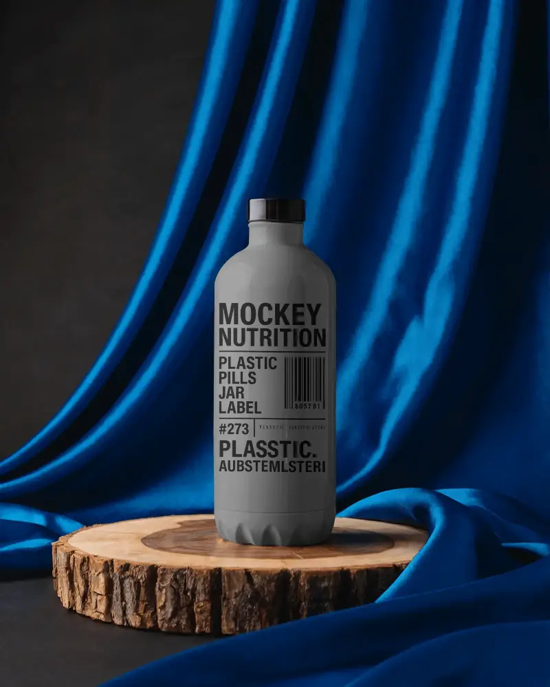 Sleek Minimalist Bottle Mockup Ideal For Branding And Packaging Design Showcase
