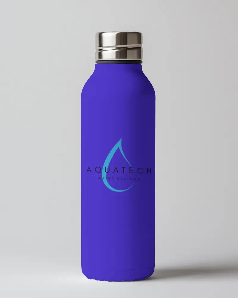 Plastic Water Bottle Mockup Minimalist Design With Fruit Themed Graphics Fresh And Eco Friendly