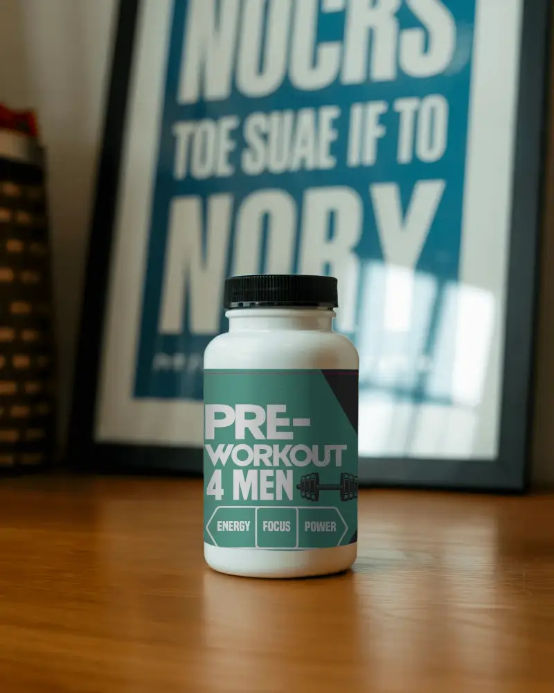 Premium Healthcare Supplement Bottle Mockup With Safe Childproof Cap Design