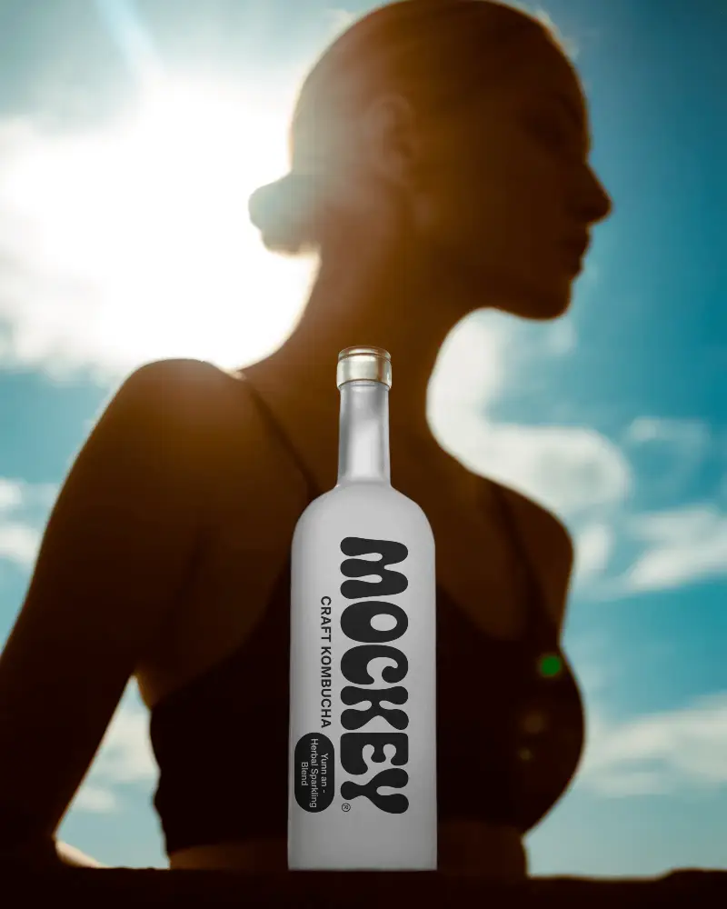 Premium Glass Bottle Mockup Ideal For Beverages And Luxury Product Branding