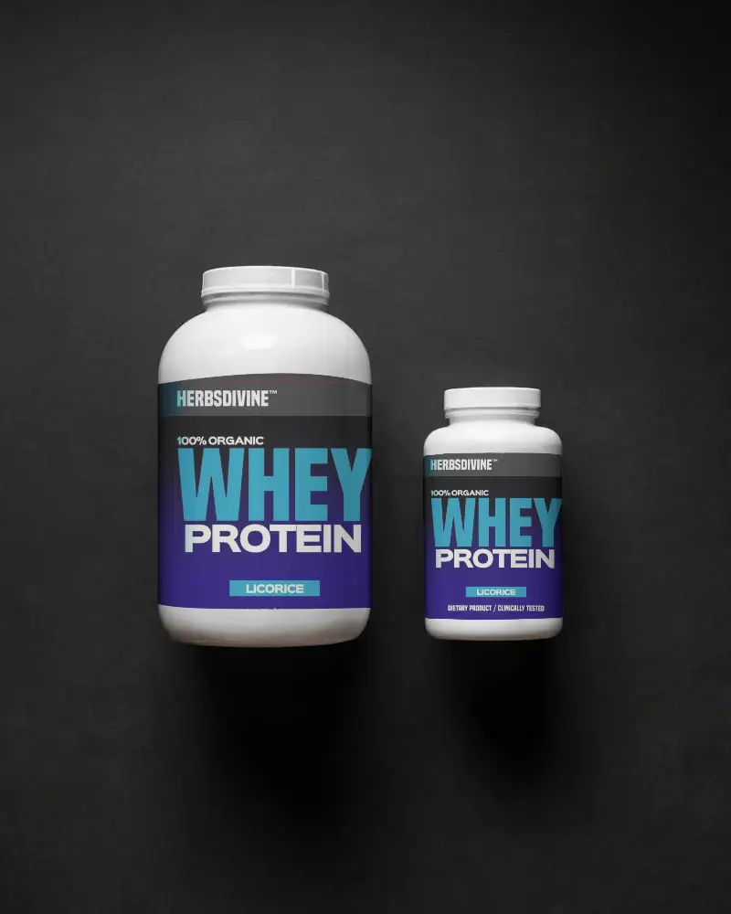 Dual Size Supplement Bottle Mockups With Blank Labels For Healthcare Packaging Design