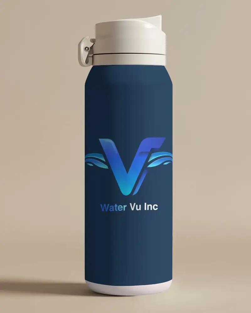 Premium Water Bottle Mockup With Sturdy Flip Cap And Easy Carry Handle For Convenience