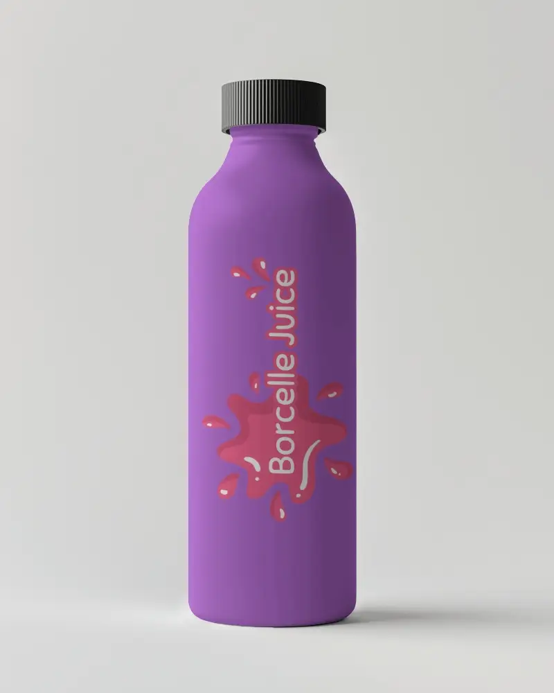 Eco Friendly Plastic Bottle Mockup With Minimalist Elephant Illustration And Soft Matte Finish