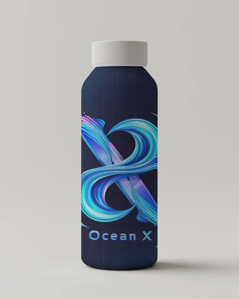 Realistic White Plastic Bottle Mockup With Quirky Smiley Design And Happy Drunk Theme Trendy Packaging Concept