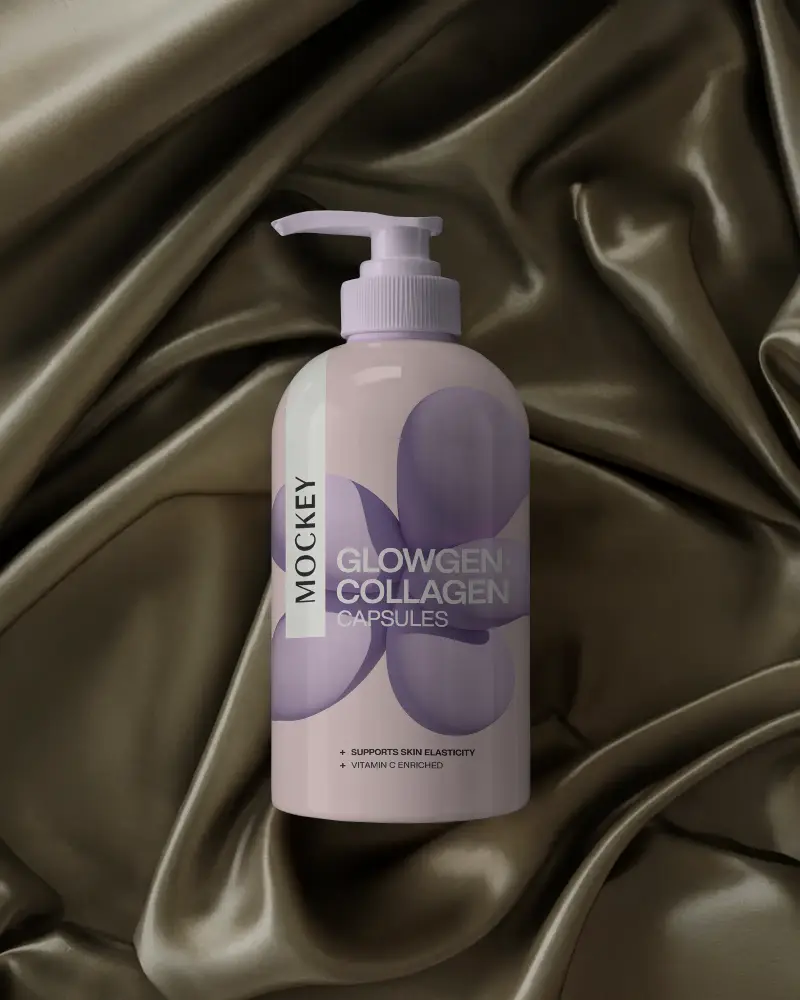 Sleek Pump Bottle Mockup For Luxury Personal Care Products And Skin Care Brands