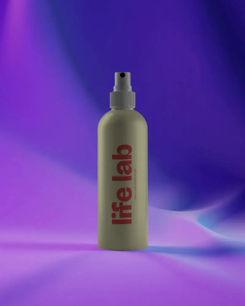 Realistic Spray Bottle Mockup For Product Brand Identity And Marketing Visualization Use