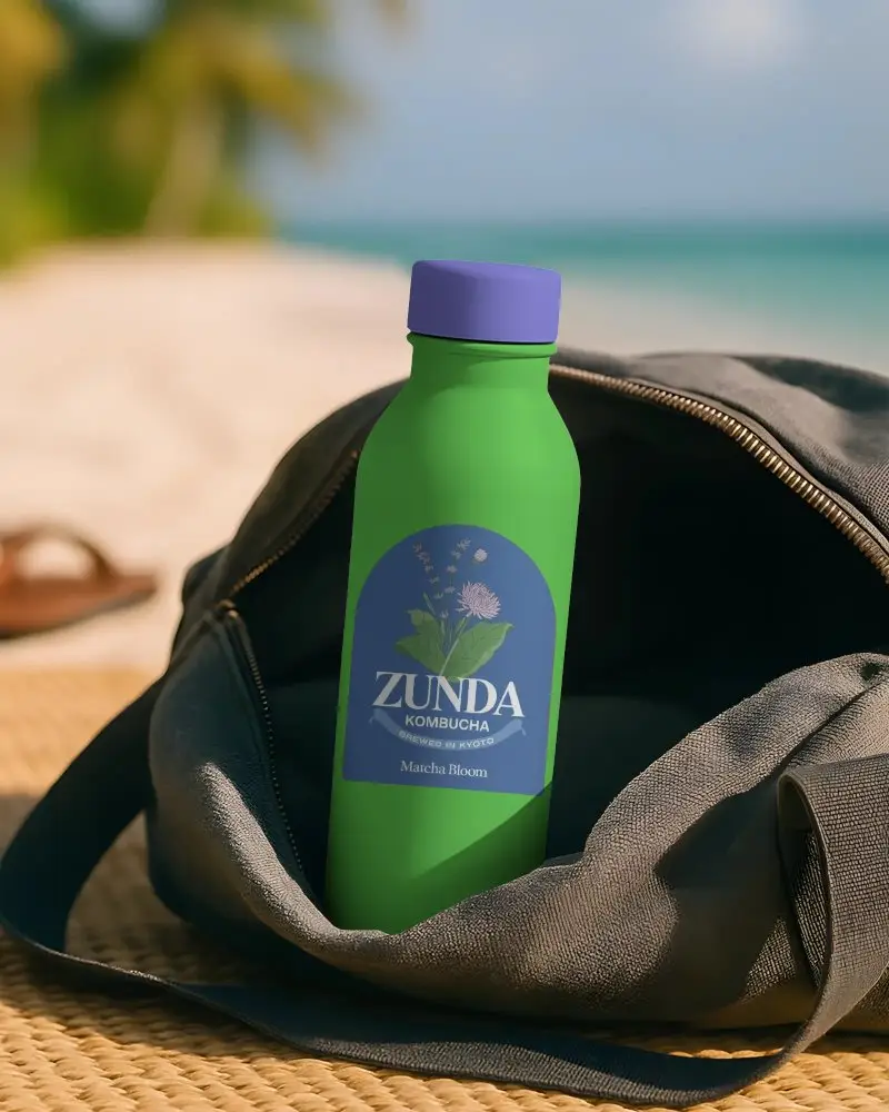 Reusable Water Bottle Travel Mockup Eco Friendly Portable Design For Outdoor Adventure Use