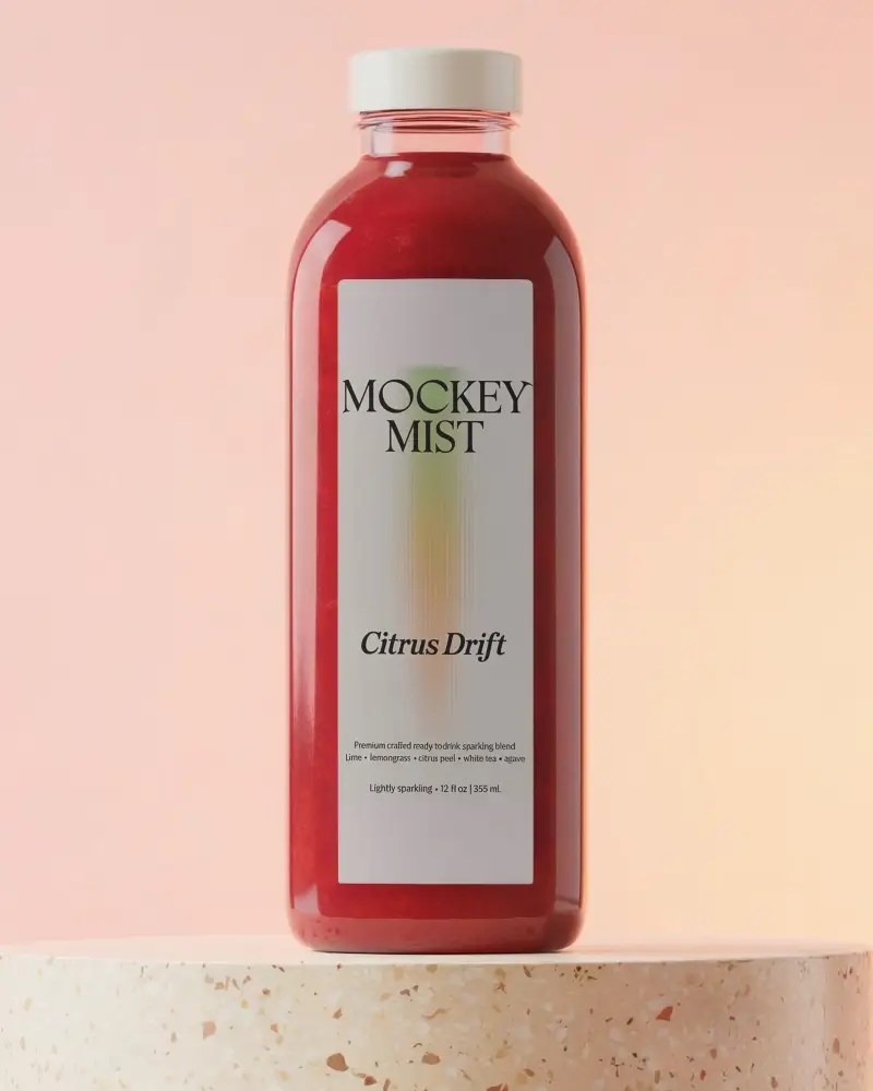 Cold Pressed Juice Bottle Mockup With Minimalist Label Design For Brand Presentation 0200